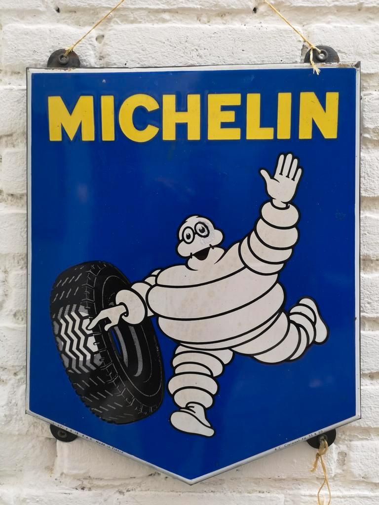 Emaille bord Michelin banden jaren 50 France Clearmont - FD
