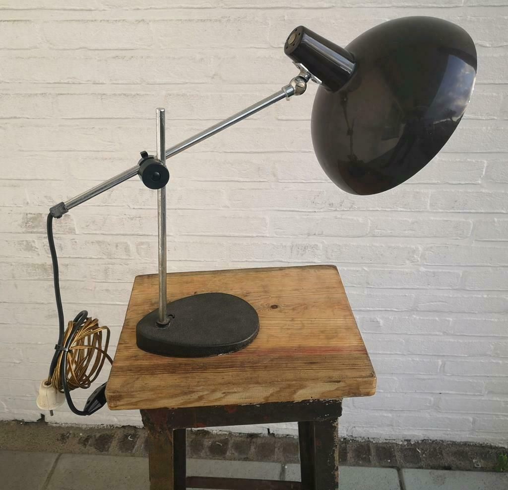 Verstelbare bureaulamp J. Hoogervorst voor Anvia 1967