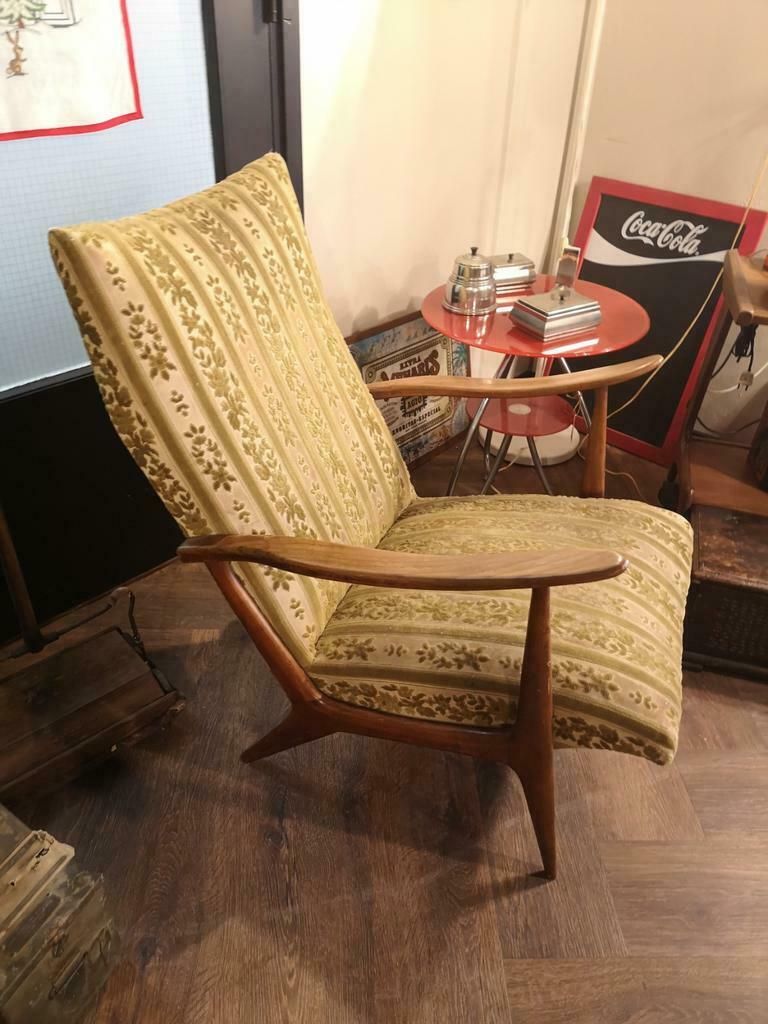 Vintage 50/60 lounge stoel - High Armchair - Scandinavisch