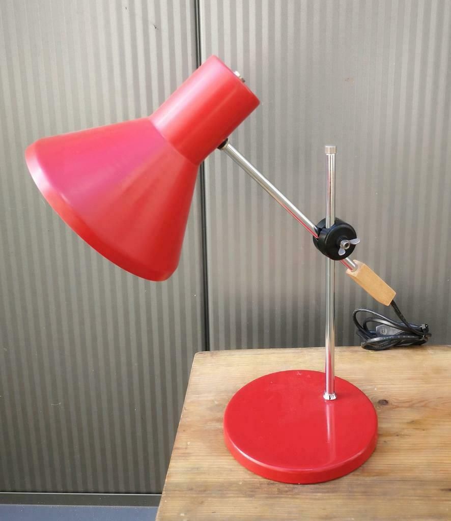 Vintage bureaulamp J.J.M. Hoogervorst voor Anvia hengellamp