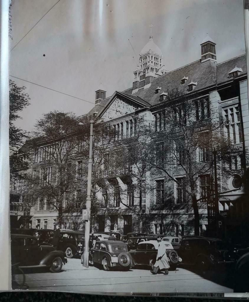 Persfoto beursgebouw Amsterdam 1938