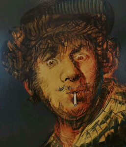 Peter Donkersloot geïnspireerd op Rembrandt gesigneerd 1998
