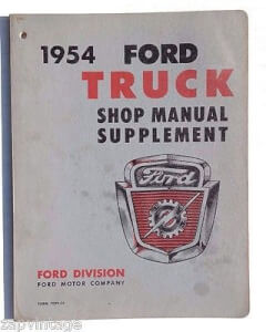 195 Ford Truck Shop Manual Supplement