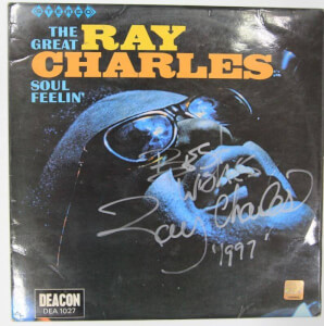 Gesigneerde Ray Charles LP