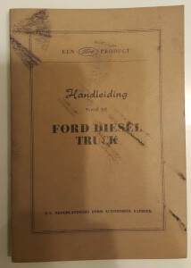 Handleiding voor de ford diesel truck -1951