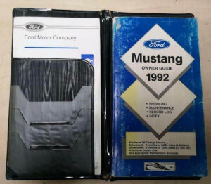 Ford mustang cabriolet 1992 handleiding en onderhoudsboekje