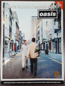 Oasis signed tourbook Guitar Tab Edition