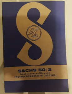Sachs 50/2 (2 versnelling) instructieboekje 312.2 H/6