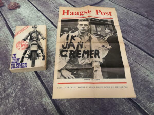 Ik Jan Cremer gesigneerd met Haagse Post krantje 1964 Bezige Bij