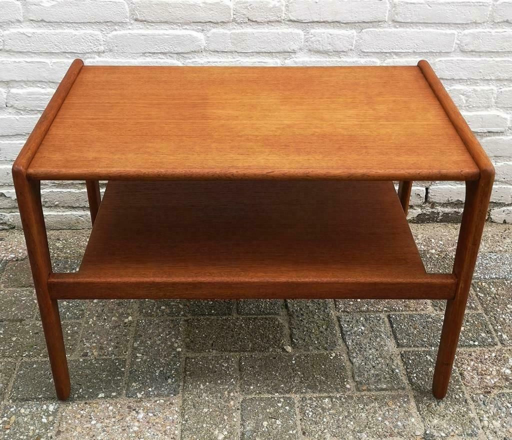 Vintage teakhouten Scandinavische design salontafel 1960